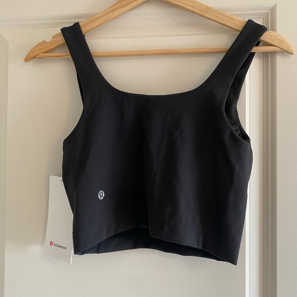 Lululemon Wunder Train Tank Sweetheart Size 2 Black New - Picture 4 of 4